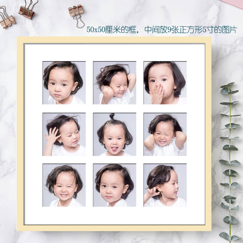 Solid Wood Two or Three-Frame Photo Frame with Multiple Holes, 8x16inch Small, 12inch Creative Six-Frame Nine-Frame Picture Frame, Nine-Grid Wall Hanging, Korean Style Solid Wood Two or Three-Frame Photo Frame with Multiple Holes, 8x16inch Small, 12inch Creative Six-Frame Nine-Frame Picture Frame, Nine-Grid Wall Hanging, Korean Style
