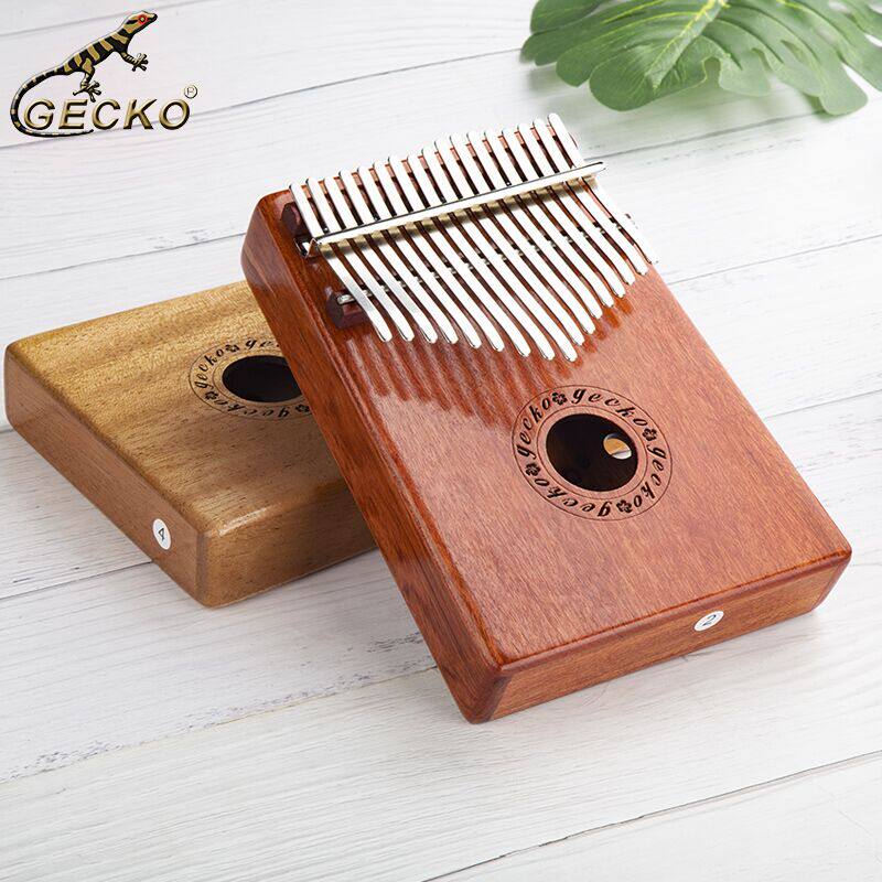 GECKO壁虎拇指琴卡林巴琴17音初学者入门手指琴kalimba乐器羊阿宝