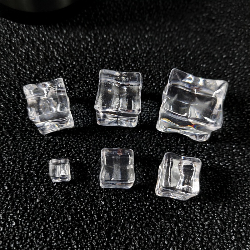 Large Fake Ice Cubes, Simulated Shooting Props, Acrylic Transparent Crystal DIY Handmade Accessories, Landscaping Model Toys