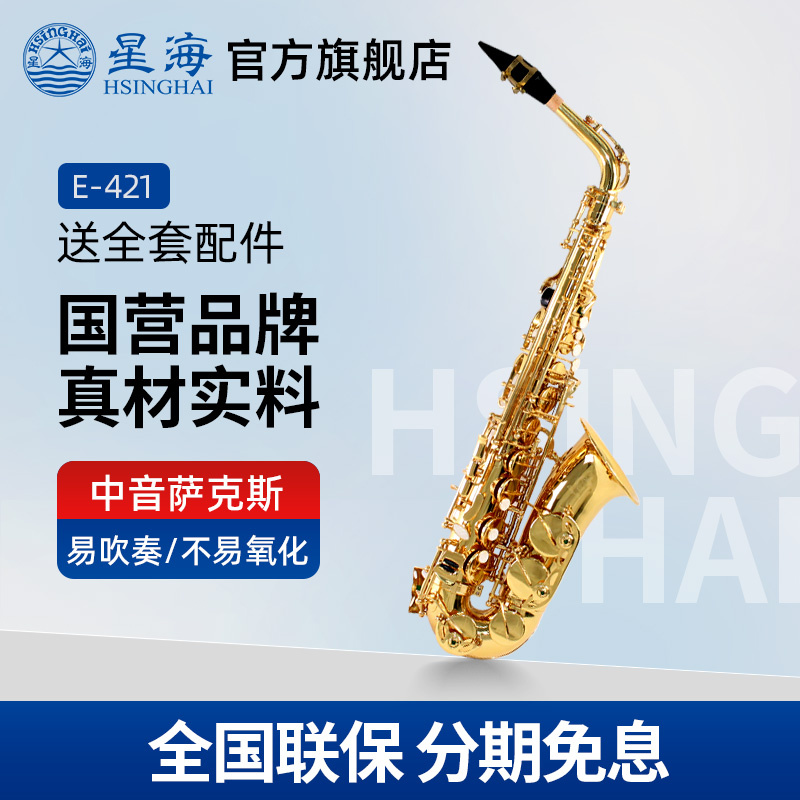 星海サックス xas120 西洋金管楽器 大人 初心者 子供 試験 低音 EB 調 アルト E421
