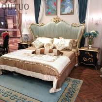 American solid wood carved wedding bed 1 8 master bedroom Italian style European princess bed luxury princess bed neoclassical