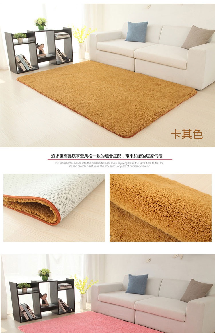 Tóc dài đáng yêu dày thảm phòng ngủ cloakroom cô gái tim phòng khách lát bàn cà phê bên cạnh giường chăn mền khâu có thể được tùy chỉnh - Thảm tấm thảm lót sàn