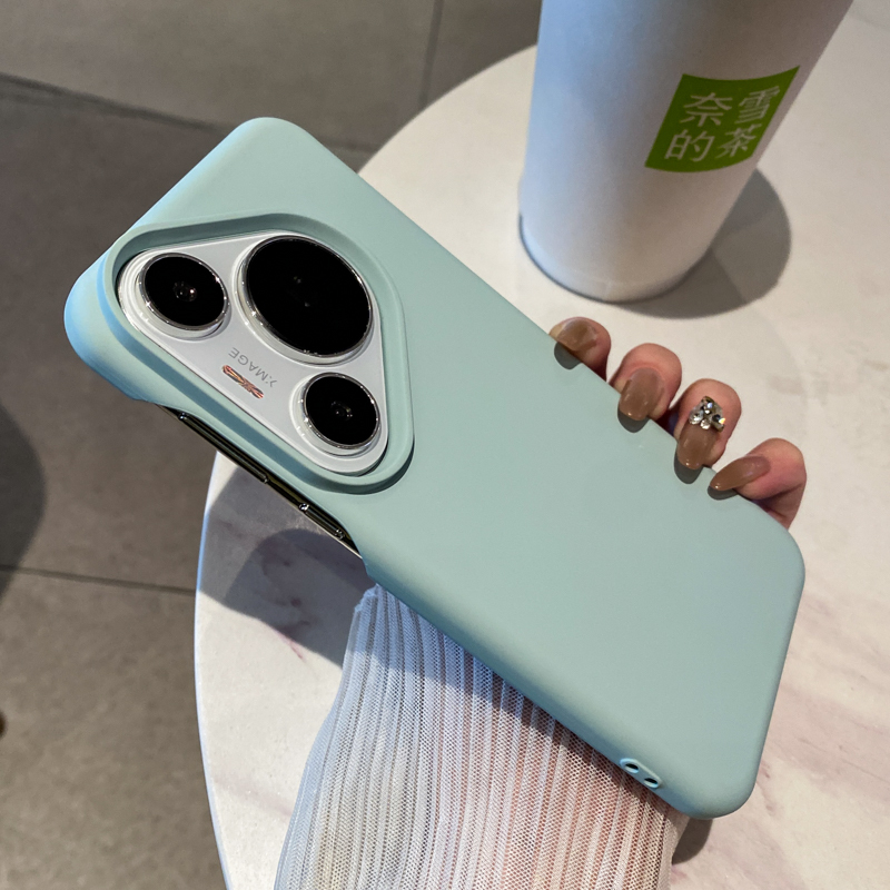 Not Including Buttons, Suitable for Huawei Pura70 Phone Case, Pura80 Pro Half-Cover Protective Case, Mate70 New Simple Style, P70 Unisex Model, P60 Soft and Ultra-Thin, Pura70 Pro+ Anti-Drop Soft Case