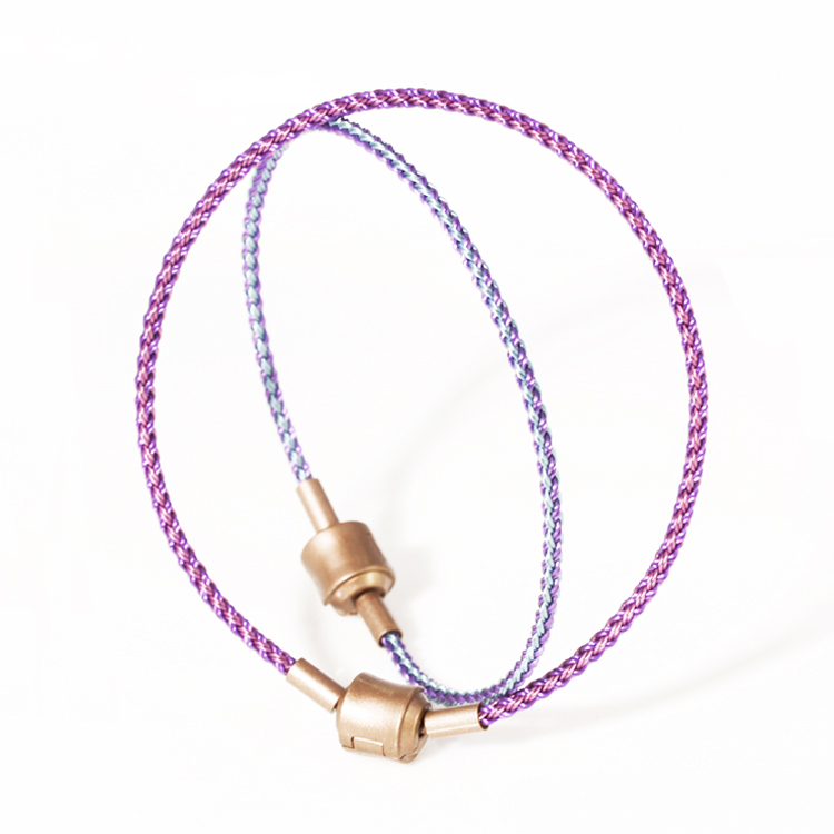 Vòng đeo tay Nữ Mới 2 mm dây thép mềm bện 3D cứng vàng chuyển hạt nhỏ lỗ nhỏ cho mồ hôi tay chống thấm nước dây nữ vòng tay ngọc trai