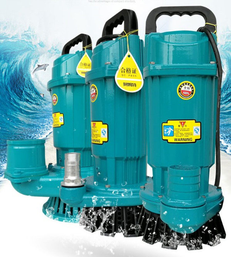 Household deep well pump 220V high lift two-phase cast iron deep well submersible pump agricultural irrigation pumping motor orchard