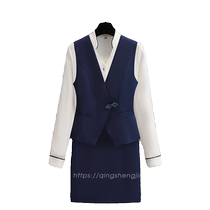 Waiter work clothes autumn catering hotel front desk temperament work clothes high-end hotel KTV beauty salon professional suit