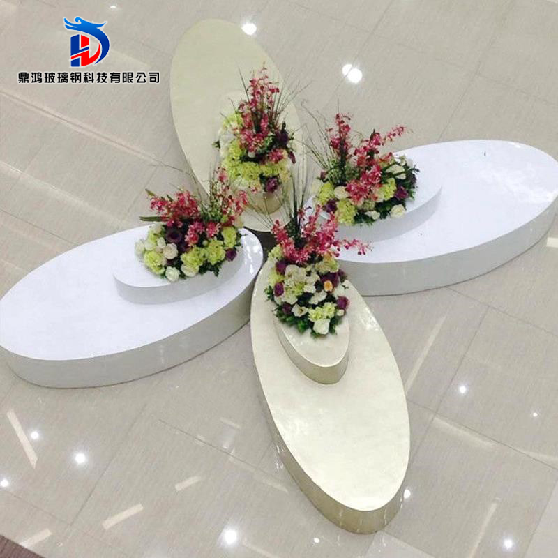 Creative Fashion Glass Fiber Casual Seat Flowerpots Combo Mall Beauty Chen Swing Pieces Public Area Lounge Bench chairs