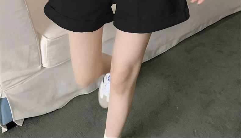 浪莎孕妇裤子夏季外穿短裤2026新款抽绳宽松显瘦百搭直筒裤休闲裤 — 18