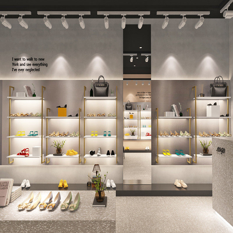 Shoe store shoe frame wall display rack clothing storebackwall decoration frame window shelf wall wall wall wall wall wall package shelf shelf rack