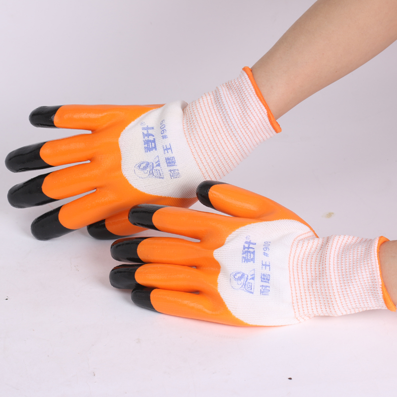 12 double climb #909 wear resistant rope latex butyl glue comfortable wear and breathable air - warming gloves