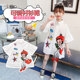 Girls summer loose shirt skirt 2023 new middle and big children Korean version little girl short-sleeved shirt all-match top tide