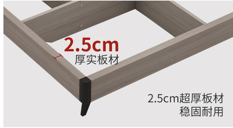 Nordic giường đôi hiện đại nhỏ gọn 1.5m1.8 mét hộp cao lưu trữ giá thuê loại giường nệm chủ - Giường những mẫu giường gỗ đẹp