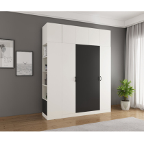 Nordic minimalist wardrobe Modern minimalist economy Type of small family assembly 2 doors 3 doors 4 doors 5 door wardrobe Bedrooms
