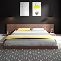 Minimalist modern tatami bed-day-style bed 1 2m1 5 m single double bed cabinet loft rental room 1 8 m short bed