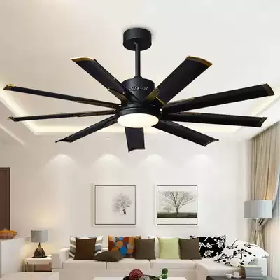 Frequency conversion large ceiling fan home living room silent industrial Hotel big fan light 52 100 inch European retro ceiling fan