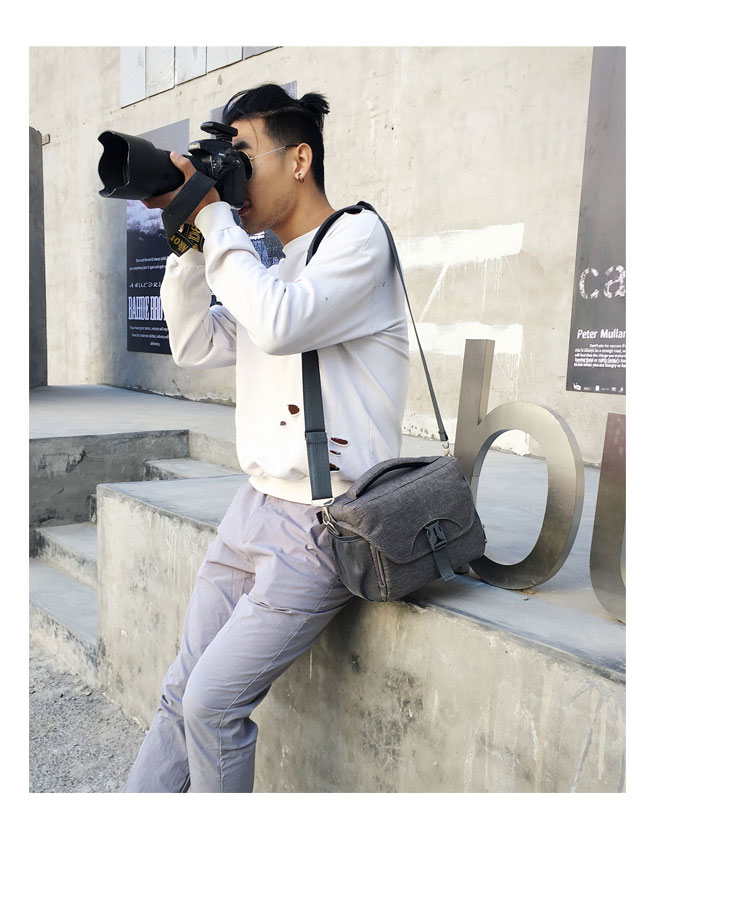 Túi đựng máy ảnh DSLR Túi đeo chéo vai đơn Canon 700D800D80DM6 Nikon D800D810D850D80 - Phụ kiện máy ảnh kỹ thuật số balo xiu jian