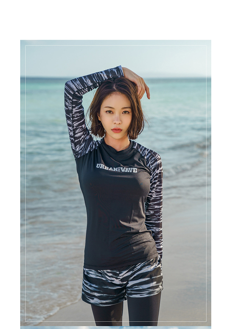 Bộ đồ lặn phù hợp với ống thở chia đôi kem chống nắng sứa quần áo nam và nữ áo tắm dài tay quần đôi dây kéo phù hợp với đồ bơi - Vài đồ bơi 	đồ đi biển đôi hà nội