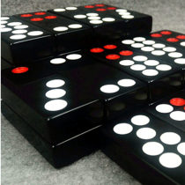 Black bamboo silk nine Pai nine dominoes home push card nine bulls long card nine plus thick Pai nine bulls