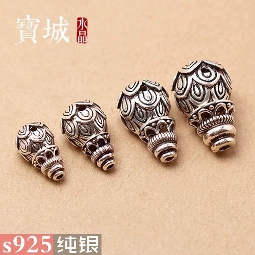 Ретро аксессуары, браслет из кварца, четки из круглых бусин, ювелирный шарм, аксессуар, серебро 925 пробы, тройник