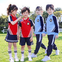 2021 Summer New Elementary School Childrens School Uniform Games Spring And Autumn Suit Kindergarten Garden Suit Childrens Class Performance Out of Costume