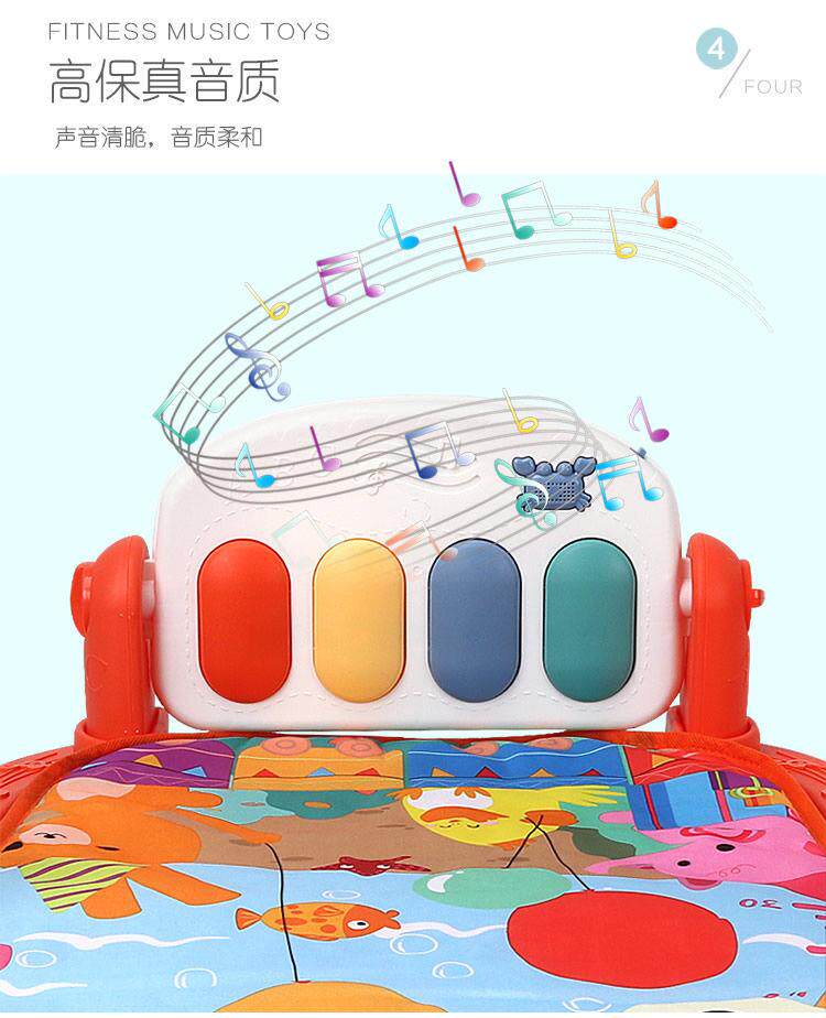 Гимнастический тренажер для детей 【Увеличить пульт дистанционного управления зарядки】новорожденных детские игрушки свет и звук раннего образования детские ноги фортепиано бесплатно фитнес кадр OTHER