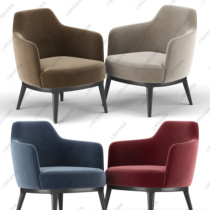 Nordic light luxury designer living room reception leisure chair sales office reception simple modern solid wood single sofa chair