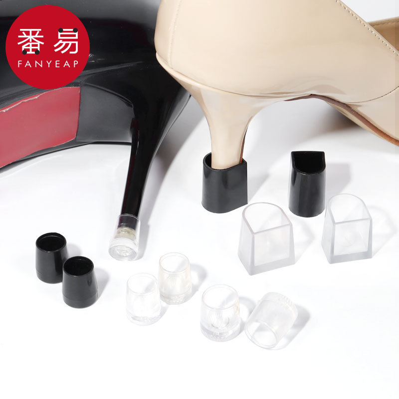 Heel Protector A1Pn001 - Wear-Resistant High-Heeled Shoes, Silent, Non-Slip, Noise-Reducing, Stable Heel, Round Horseshoe Shape