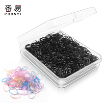 Disposable rubber candy color little girl head rope hair accessories tie hair rubber band children do not hurt hair simple Hairband