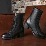 Демисезонная удерживающая тепло танцующая обувь, сапоги, коллекция 2021, из натуральной кожи, мягкая подошва