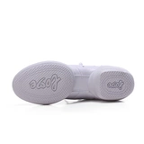 Летняя дышащая обувь, белые спортивные танцующие туфли, из натуральной кожи, мягкая подошва