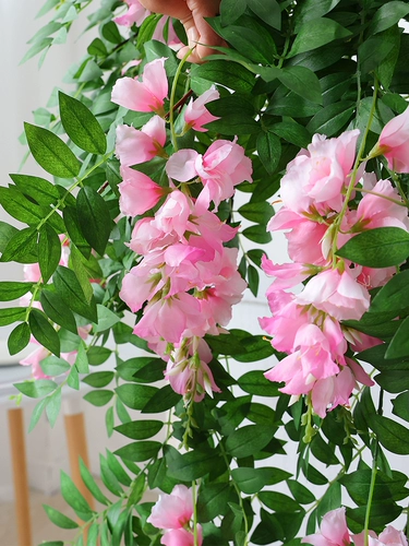 Имитированный фонарь, орхидея-паук, зеленое растение, пластиковый искусственный цветок из ротанга, декоративный цветок из ротанга, подвесное настенное растение, внутренняя и наружная отделка