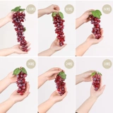 Моделирование с кремовыми виноградными шашлыками симуляция фруктов пластиковые струи пластиковые виноградные виноградные фрукты модель реквизита декоративная подвеска