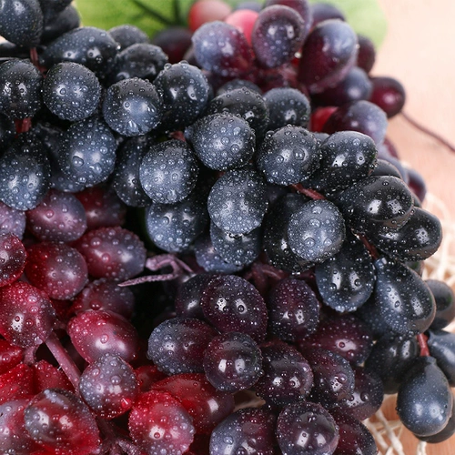 Моделирование с кремовыми виноградными шашлыками симуляция фруктов пластиковые струи пластиковые виноградные виноградные фрукты модель реквизита декоративная подвеска