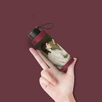 Japan CK sun umbrella womens super sunscreen UV barometer rain dual-use parasol small portable folding retro style