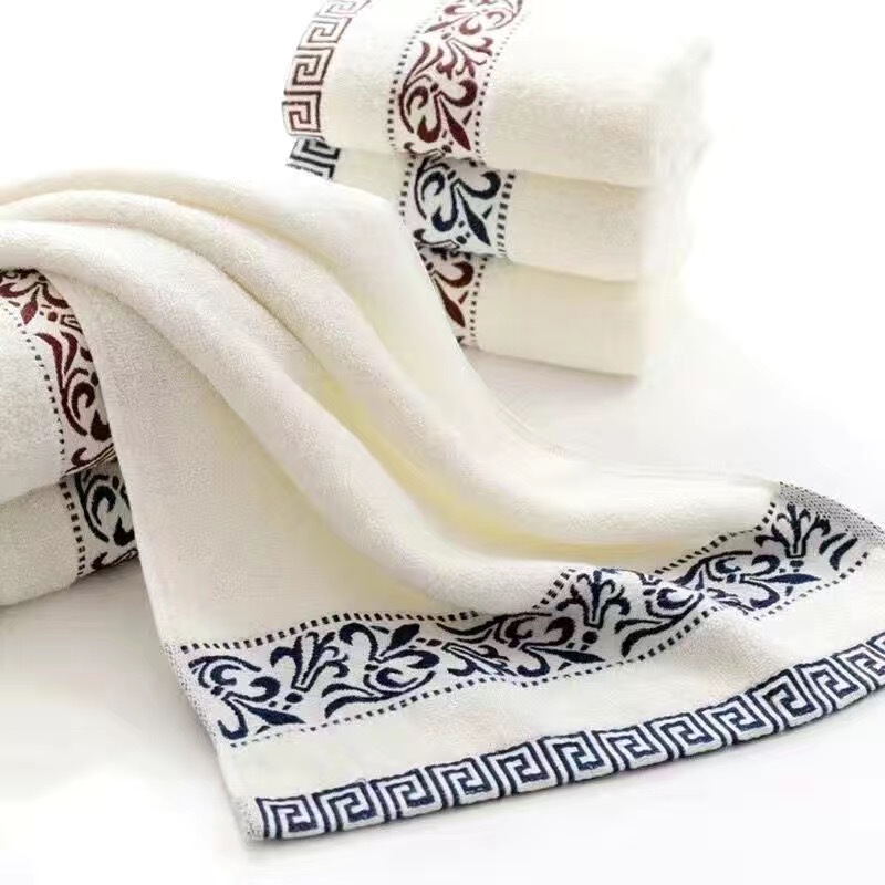 Towel Pure Cotton Adult Thickeneded Large Blue and White Porcelain Douyin Pinduoduo Popular Absorbent Household Men's and Women's Face Towel Is so Soft