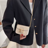 Демисезонная небольшая маленькая небольшая сумка, универсальная сумка через плечо, изысканная цепь, на цепочке