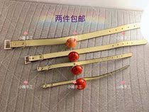  Pet ins bell collar Cat bell collar pendant Shiba Inu Corgi traction bell collar PU collar