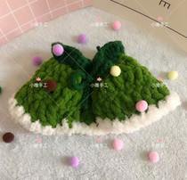 Pet New Year Christmas clothes handmade British short Garfield Christmas cloak scarf large dogs can be customized