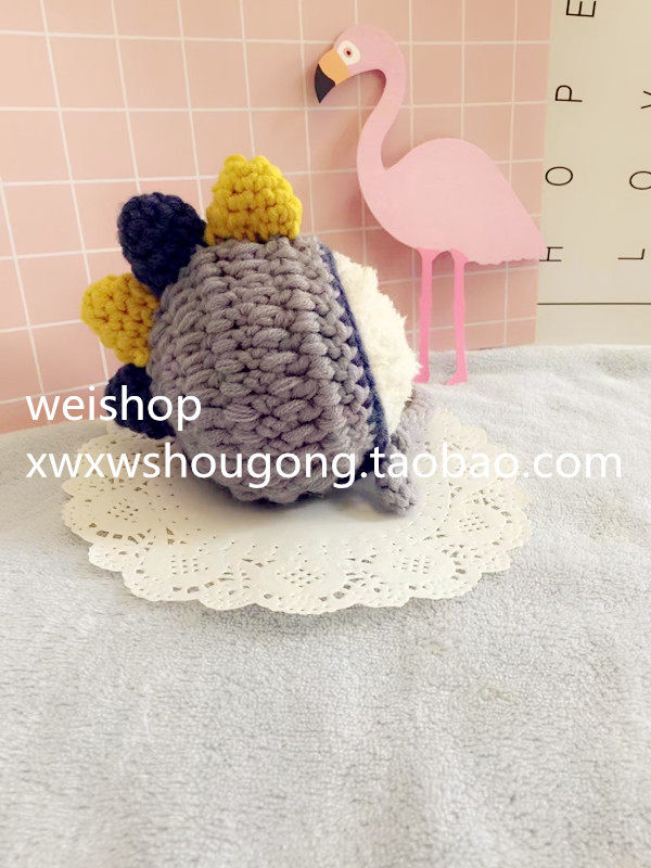 Pet turned into dinosaur wool handmade hat cat cap dog big dog Teddy hat two hats warm