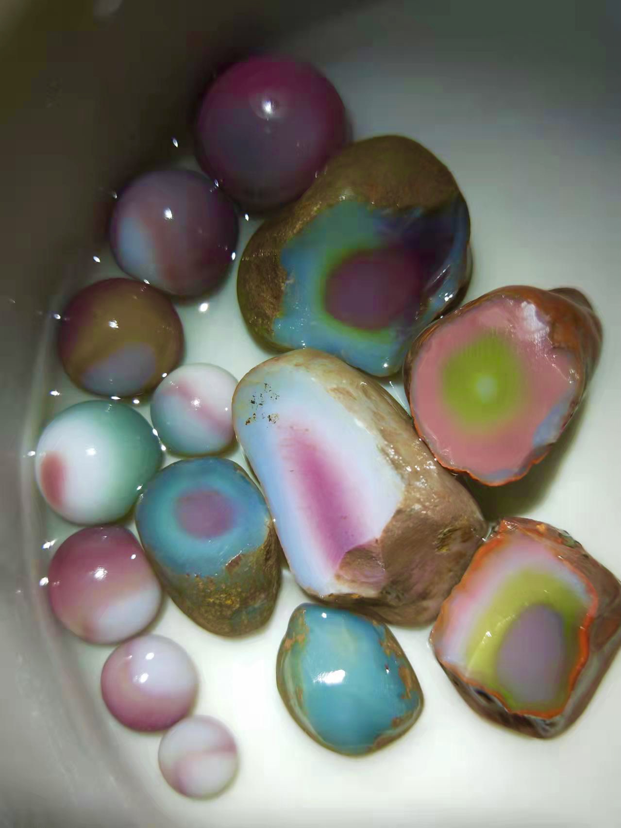 Salt Source Five Colors Jade Raw Stone Handmade Pearl Natural Color Direct Interplay Payment Special Please Discreo Discreo-Taobao