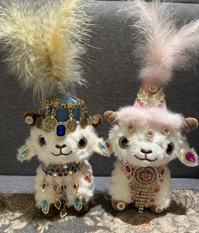 Xinjiang Specialty Jinquan Mall Same Style Richly Decorated Little Sheep Plush Toy Gift Exotic Little Sheep Baby Sheep