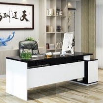 Simple modern president single large class commercial office supervisor office desk and chair combination