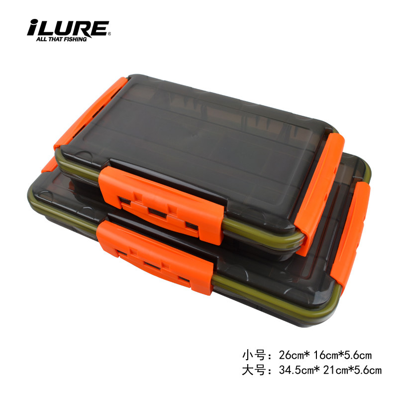 Multifunctional Road Subbox Waterproof Bait Case Lujah Accessories Tool Case Double fake bait Mino sequin box containing box