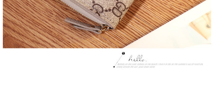 Châu Âu và Hoa Kỳ lớn đoạn ngắn ví nhỏ nữ ngắn đa chức năng gấp đa thẻ in ví nữ khóa ví - Ví tiền ví nữ