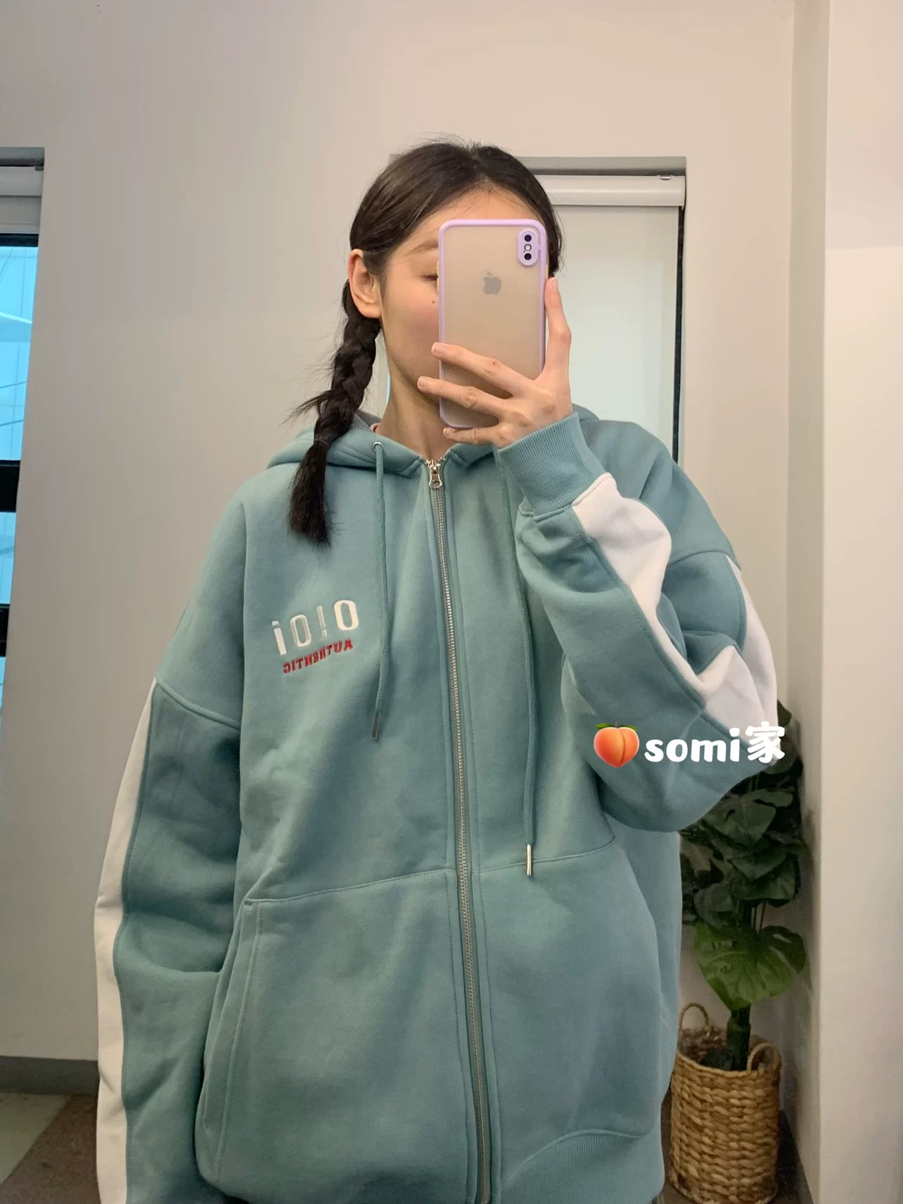 [Специальное предложение] Семейная SOMI Южная Корея прямой поставщик OIOI Switching Sweprinter Coat Academy
