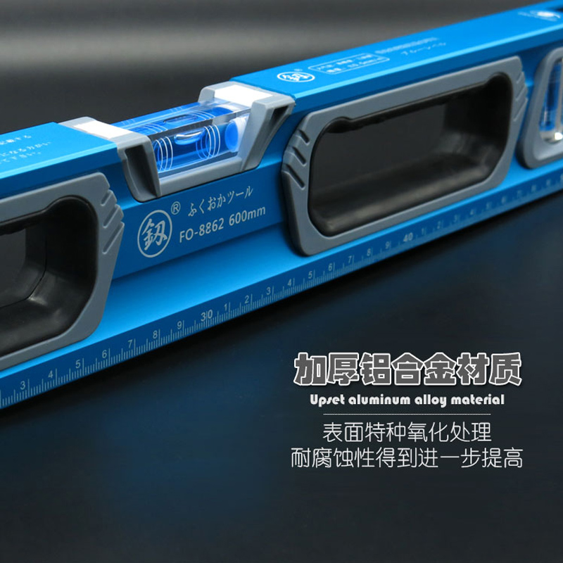 Industrial level ruler High precision measurement Germany imported blister level water ruler thickened aluminum alloy balance water bottle ruler