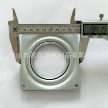  Galvanized turntable 4 inch hollow square small turntable Furniture hardware turntable Small turntable for cake shop