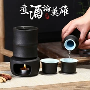 Hộ gia đình gốm ấm rượu shochu nồi rượu vang vàng rượu vang ấm rượu vang nồi rượu vang trắng đặt ba hoặc hai hầm rượu nhỏ