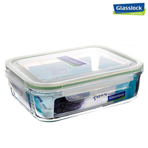 GLASSLOCK tempered glass crisper heat-resistant microwave oven special sealed lunch box large-capacity rectangle