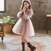 Super-Air Fluffy ăn mặc công chúa váy Version Hàn Quốc Girls mùa xuân váy 2019 mới Trẻ em ăn mặc Girl